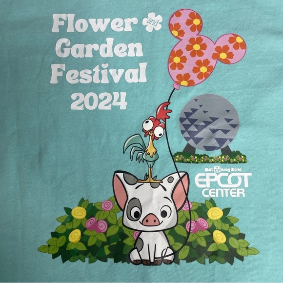 Comfort Colors Size M Kids Disney World Epcot Flower And Garden Festival Tee - Picture 3 of 6